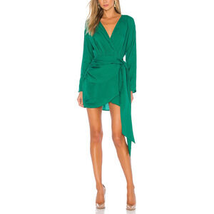 L'Academie 'The Lorriana' Green Tencel Mini Dress Size S - NWT